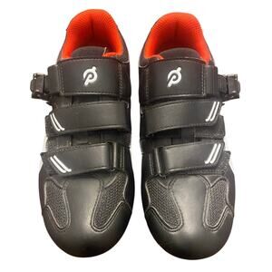Peloton Cycling Shoes EU 38 US 7 - 7.5 Women's Black Red Clip In Spin Road Bike